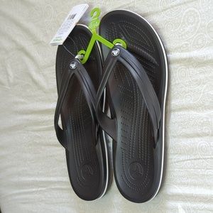 Crocs Black Flip Flops 12